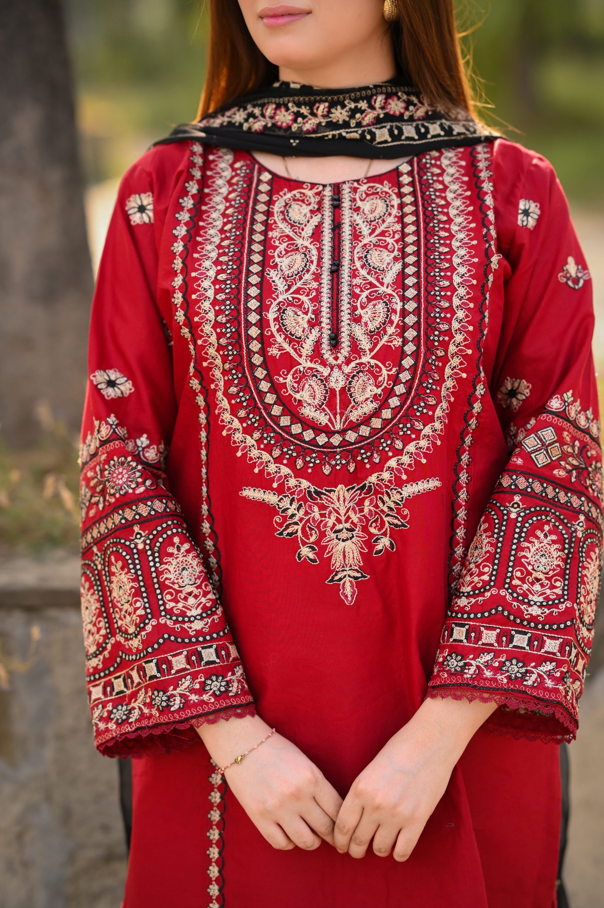 Libas Thread Red Enigma Women 3pcs