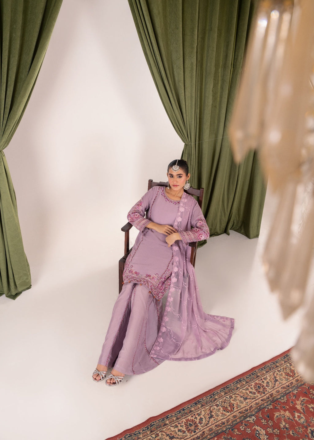 Pehnawa Fashion Light muse chiffon Women 3pcs