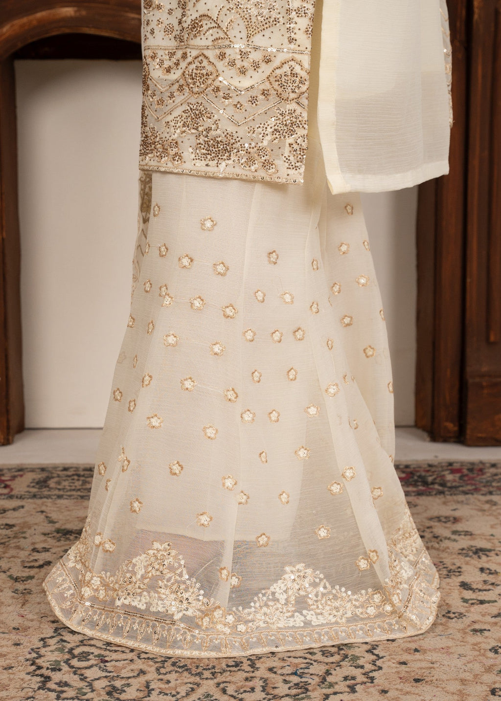 Four Season Boutique MAHAJABEEN CREAM Women 3pcs