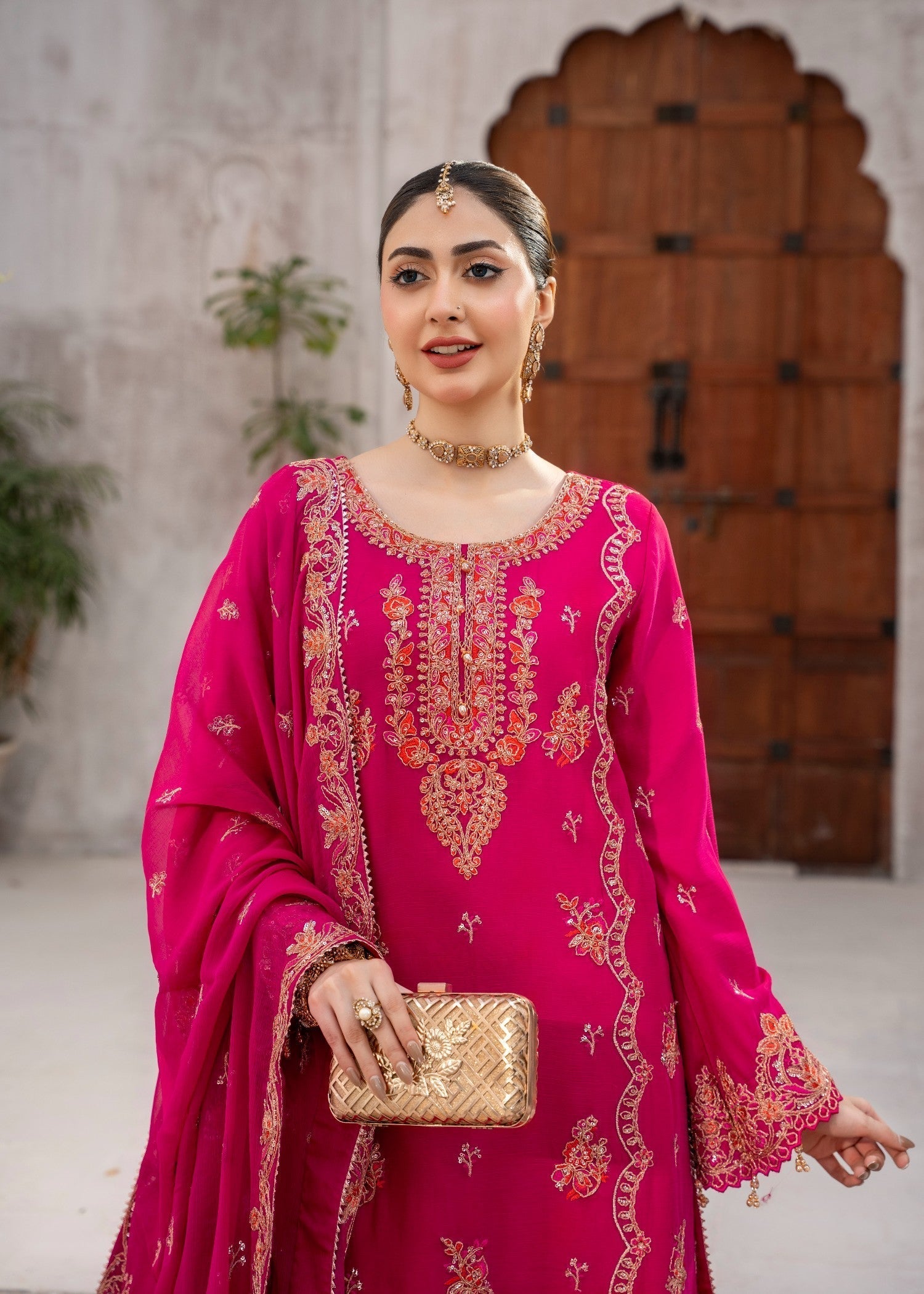 Kanwal Zainab Hot Pink Women 3pcs