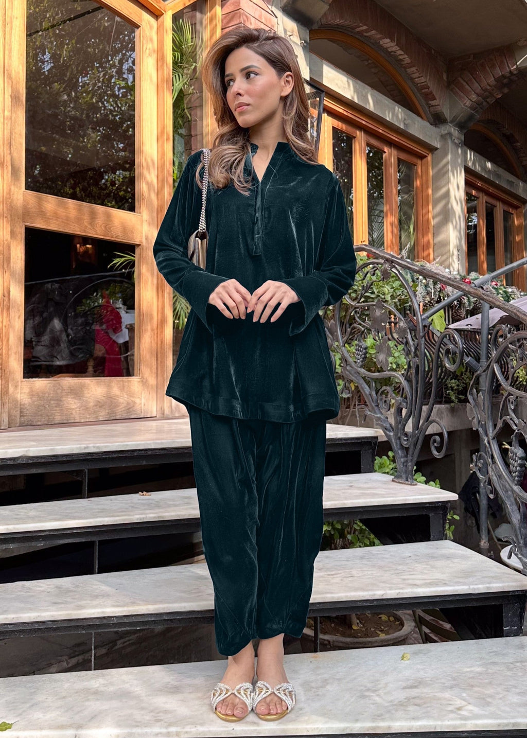 Kiara Midnight Luxe Deep Teal Women 2pcs