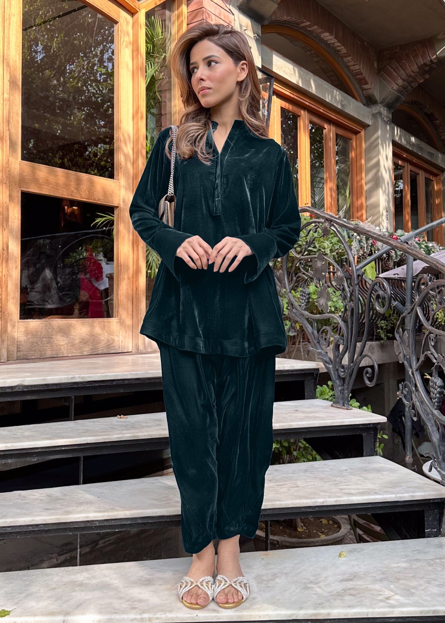 Kiara Midnight Luxe Deep Teal Women 2pcs