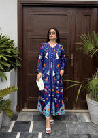 OR COUTURE BY RAMSHA OBAID BLUE BIRD Poly Lawn Flared Shirt Women 1pcs