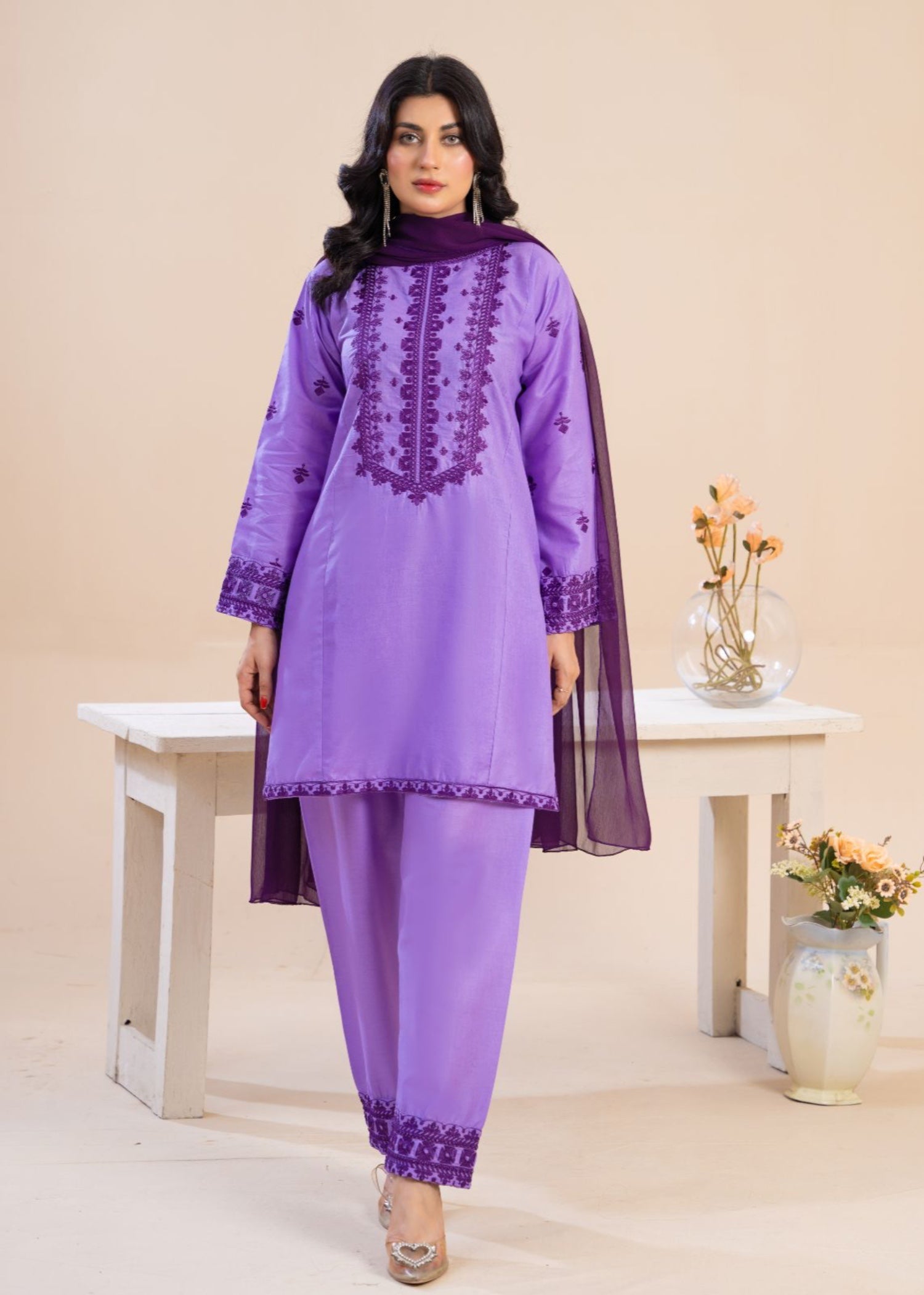 Zeenat & Zoha LILAC FIT Women 3pcs