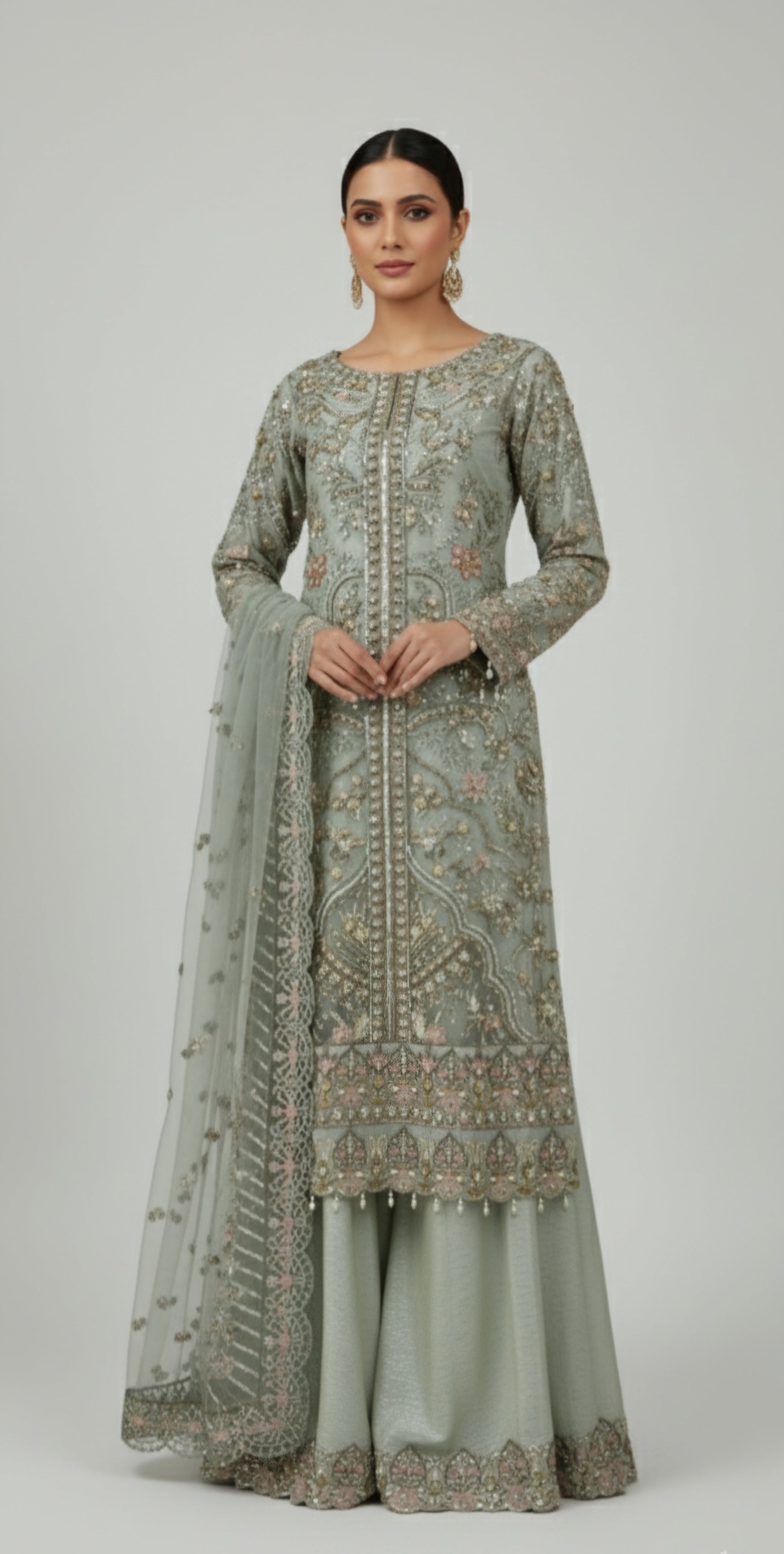 Malhaar Mal AR 120 Pastel green Women 3pcs