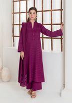 Yolo Pret Dhanak wool Shirt with Dhanak Border Shawl and Plain Trouser AML W25 0011 Women 3pcs