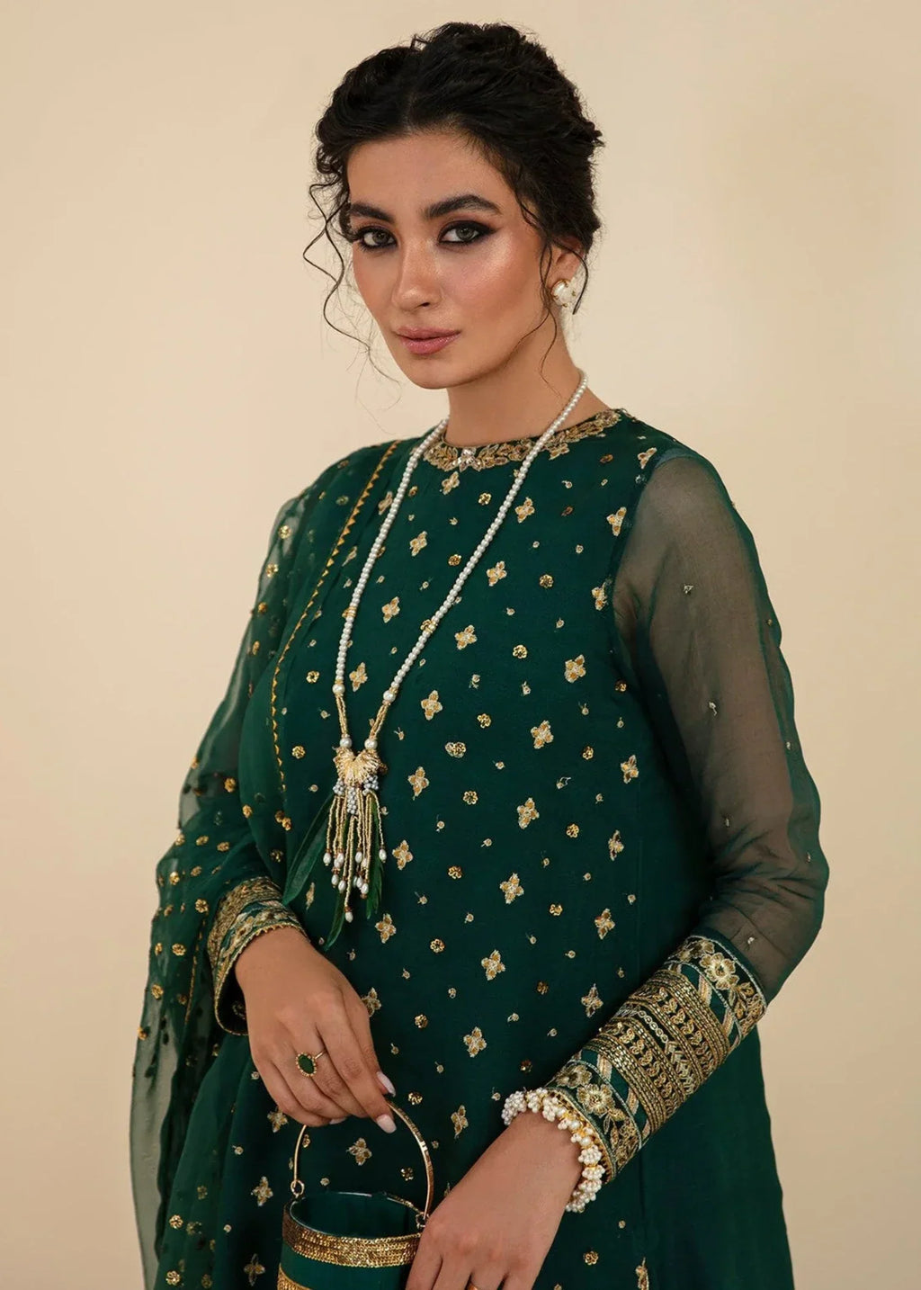 Baroque BQU UF D395 Bottle Green (S) Women 3pcs