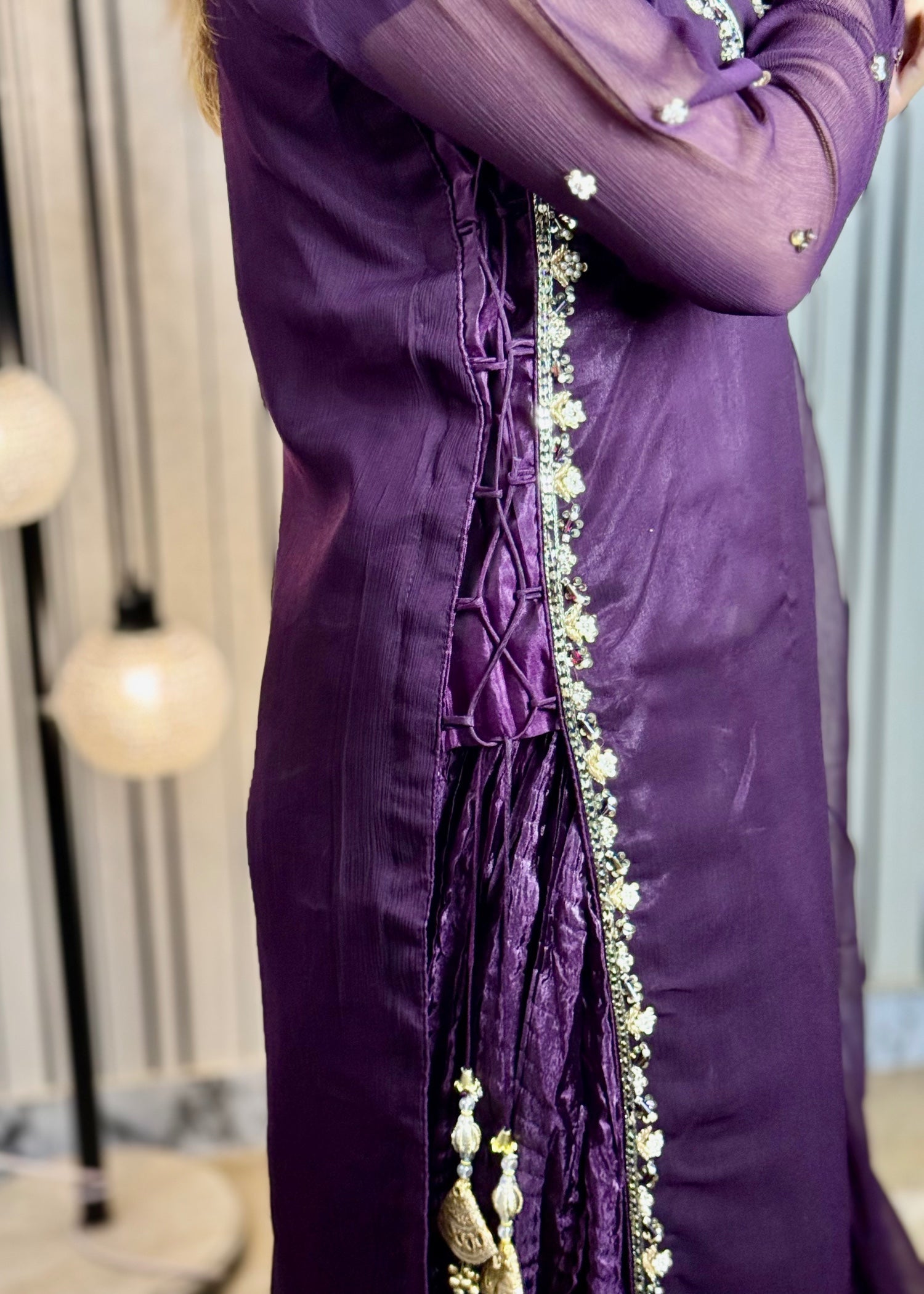 Suits By Sadia Purple crush Women 3pcs