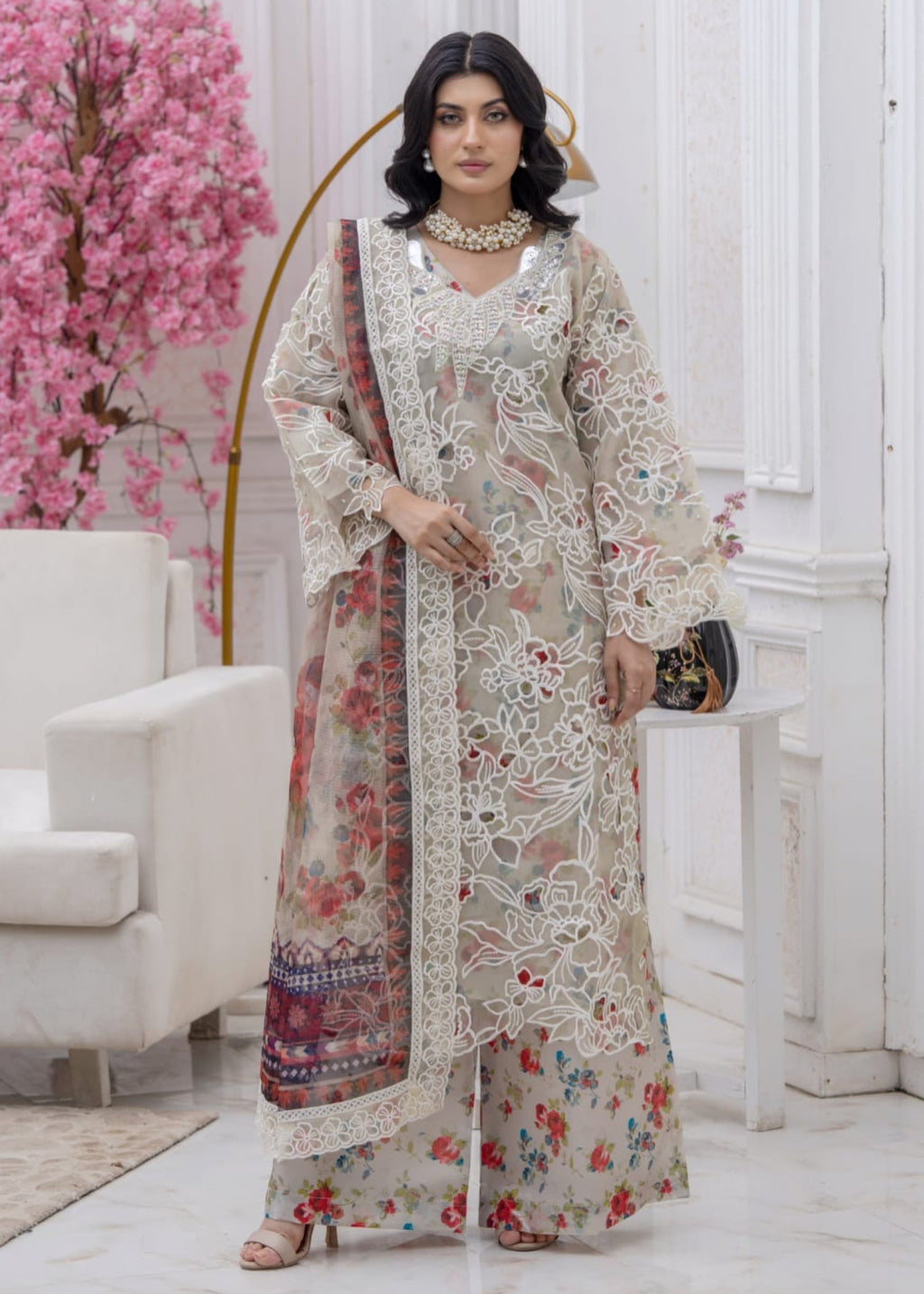 Suits By Sadia Multi floral xpression Women 3pcs