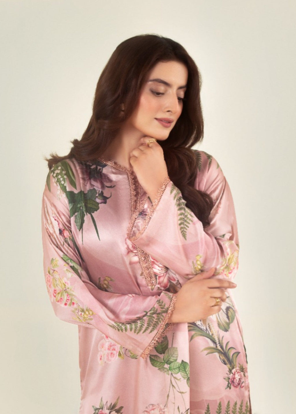 Peach Republic Printed Silk Dress 01 Women 2pcs