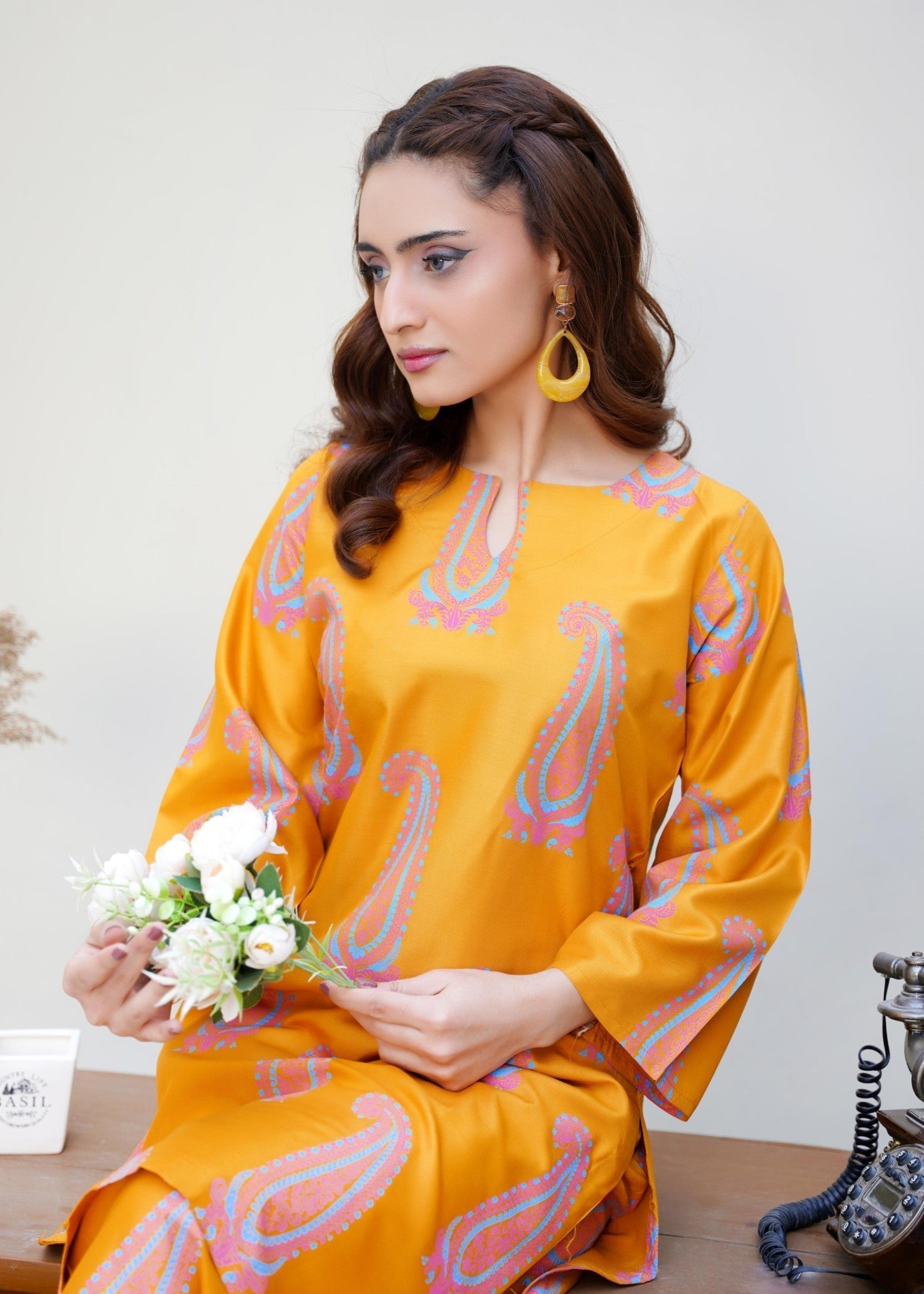 Chaudhary Arts soha mustard Women 2pcs