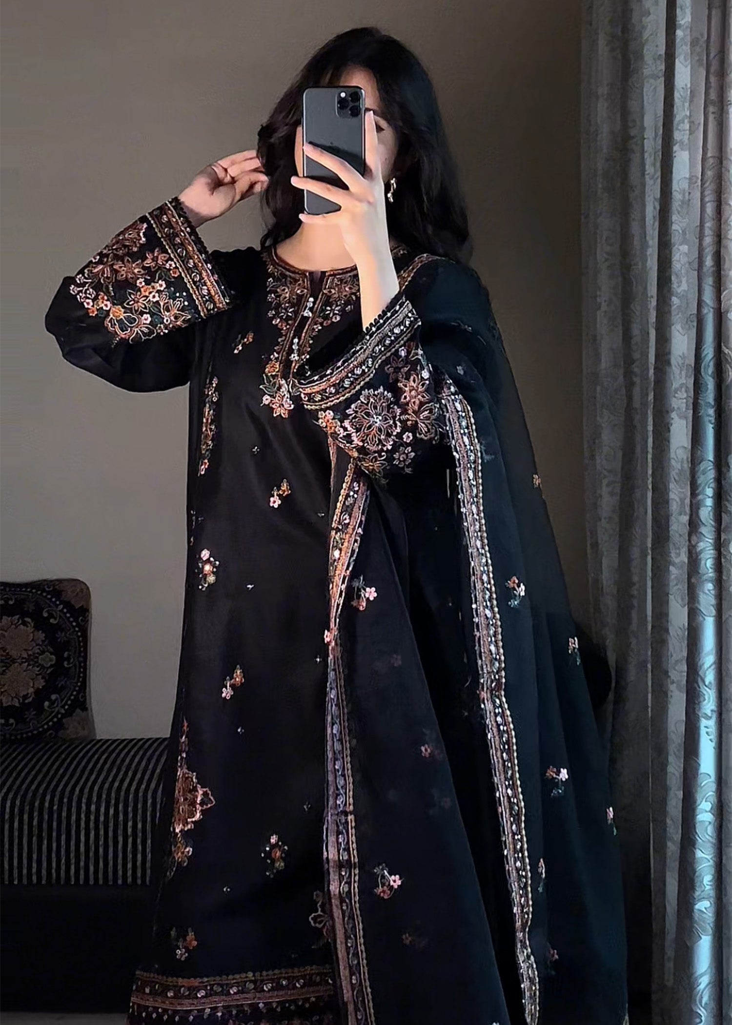 Stylish Collection HAREEM EMBROIDERED Women 3pcs