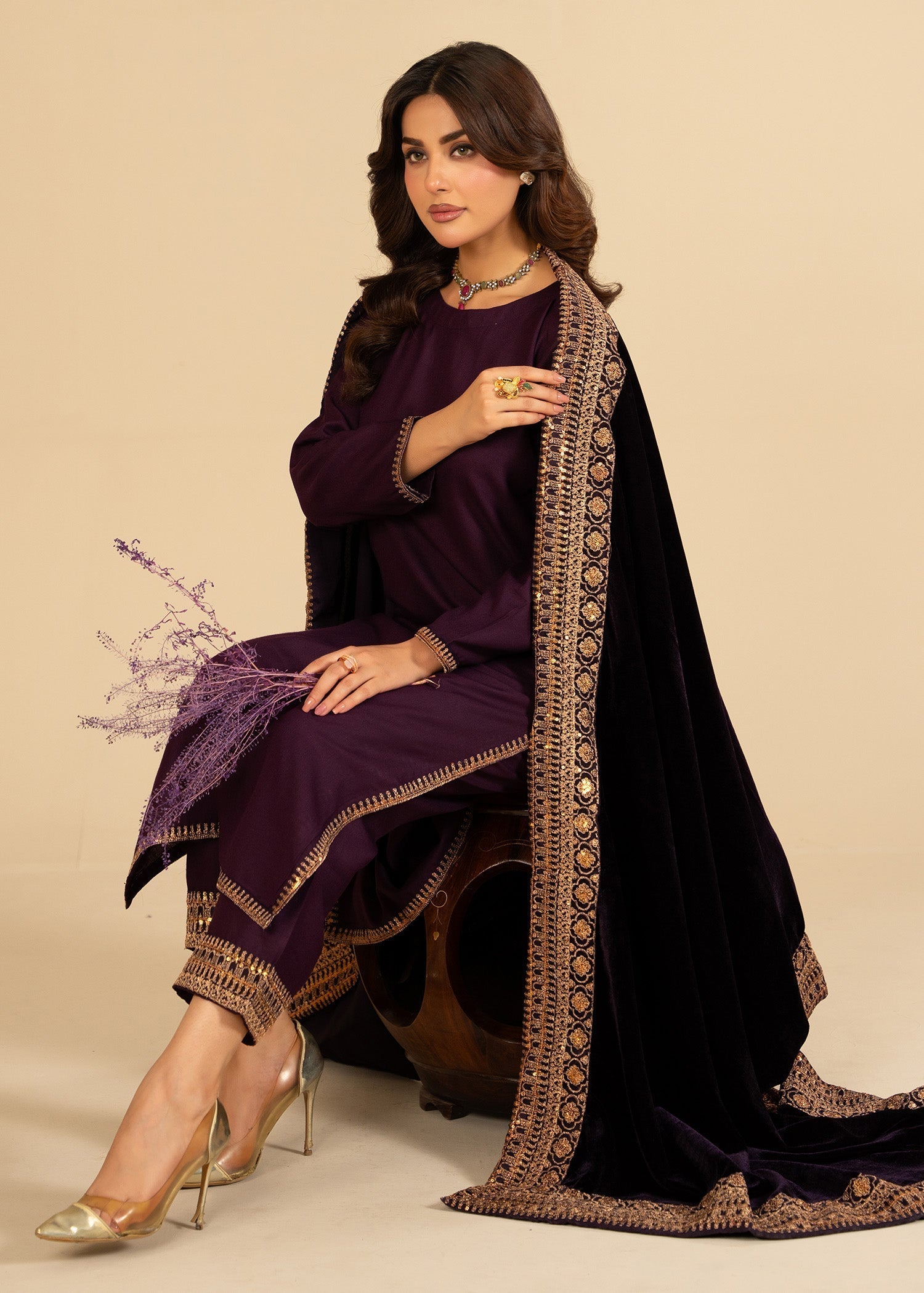 Momin Online Plum Women 3pcs