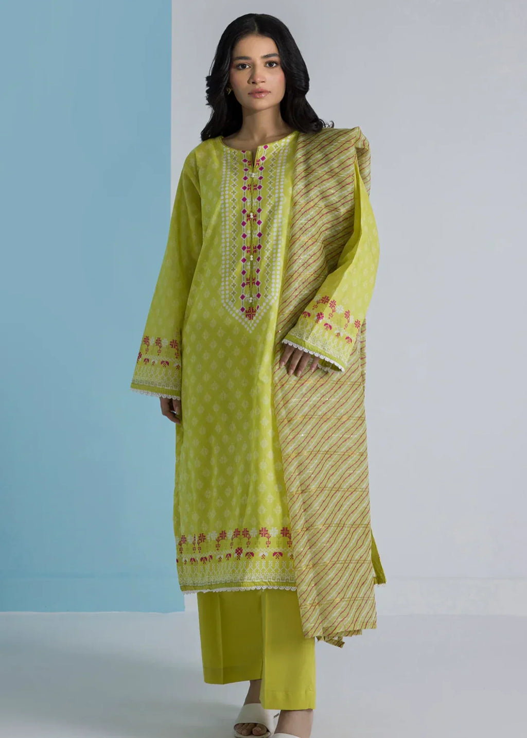 Zellbury WPS2531931 LIME GREEN Women 3pcs