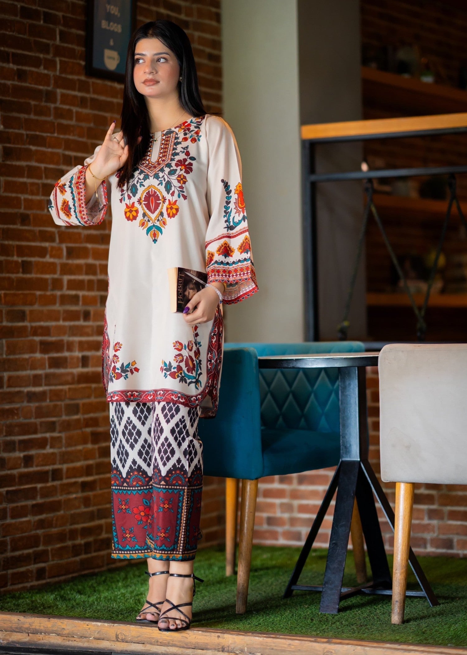 Tehzeeb Libas MEERAB CORD SET Women 2pcs