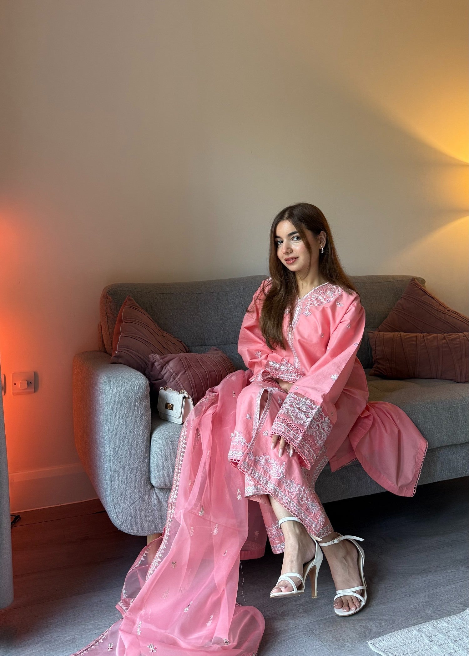 The Turkish Wear Pink Punch Women 3pcs