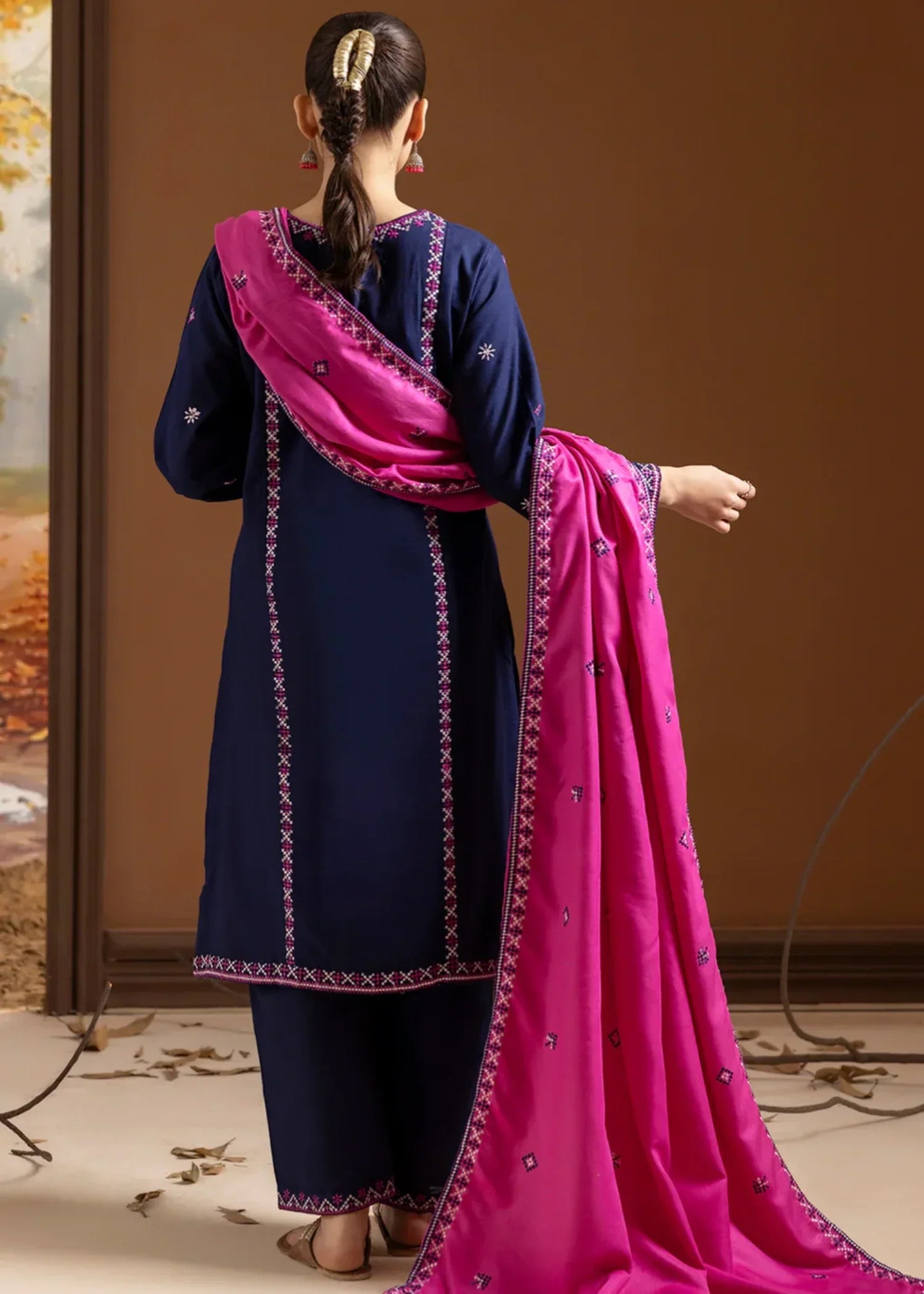 Zellbury WPW2433373 Navy Blue Women 3pcs