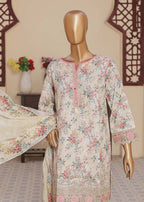 Suntex Fabrics LVORY Printed Chikankari Embroidered Collection Women 3pcs