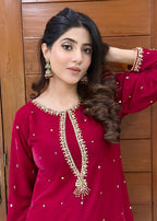 Laal Clothing Velvet V 04 Women 2pcs