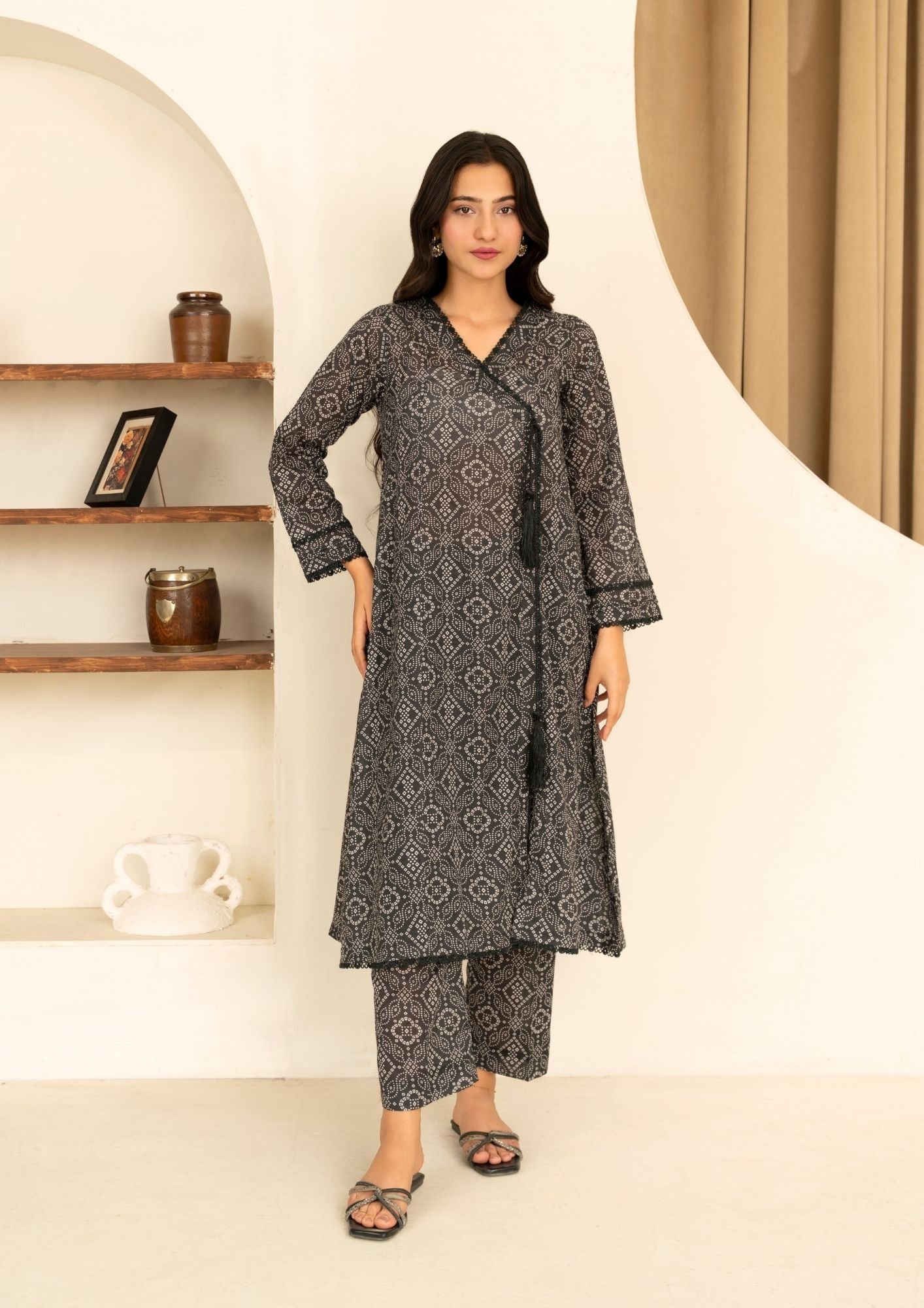 Yolo Pret Digital Print Lawn Angrakha GULMEENA G25 0026 Women 2pcs