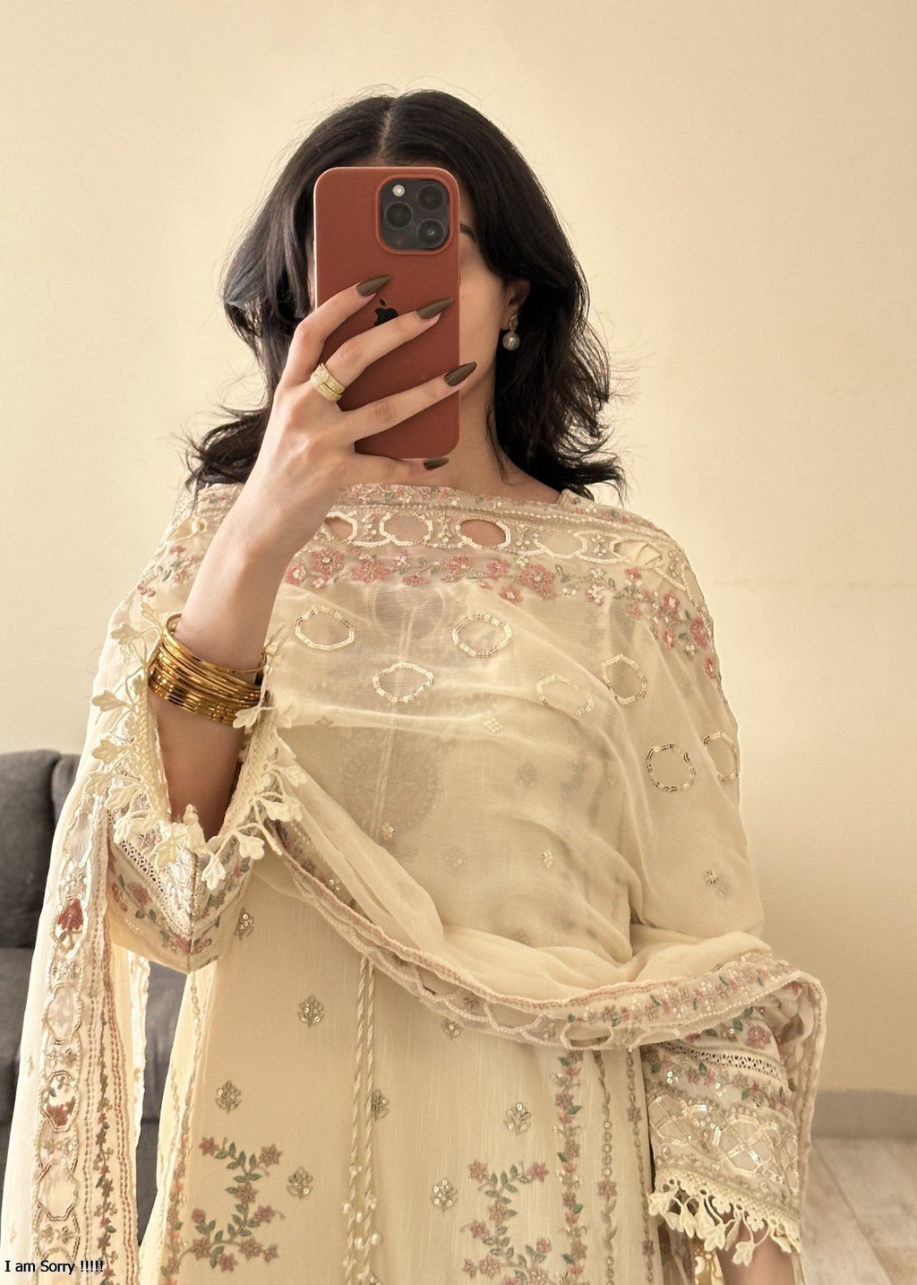 Bin Tayyab (BT006287 CRM) Women 3pcs