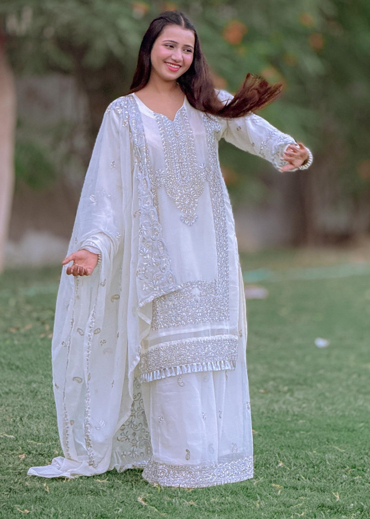 Inaaya Fashion Afsana off White Women 3pcs