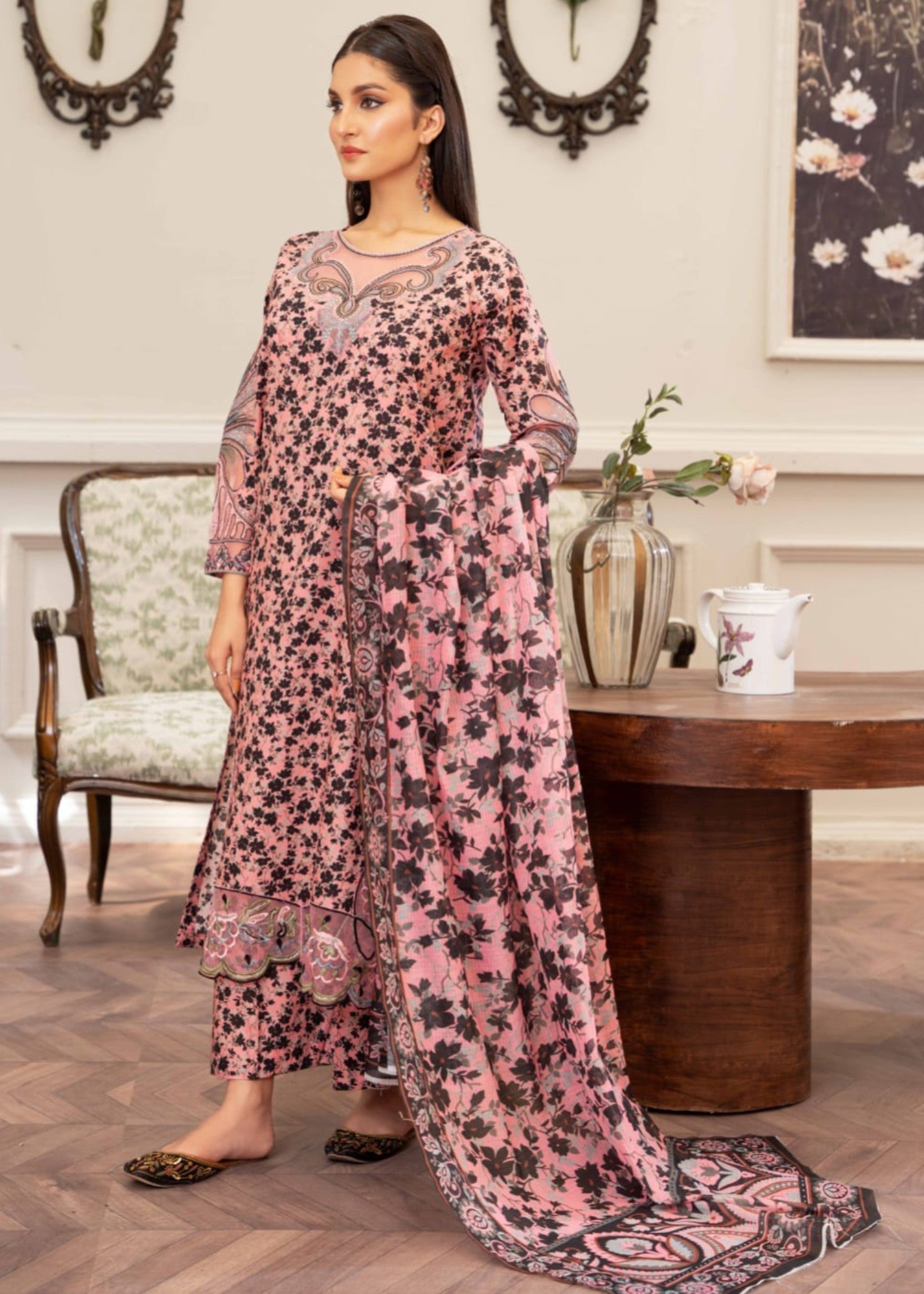 Gul Fashion Embroidered Lawn Kurta Set 02 Women 3pcs