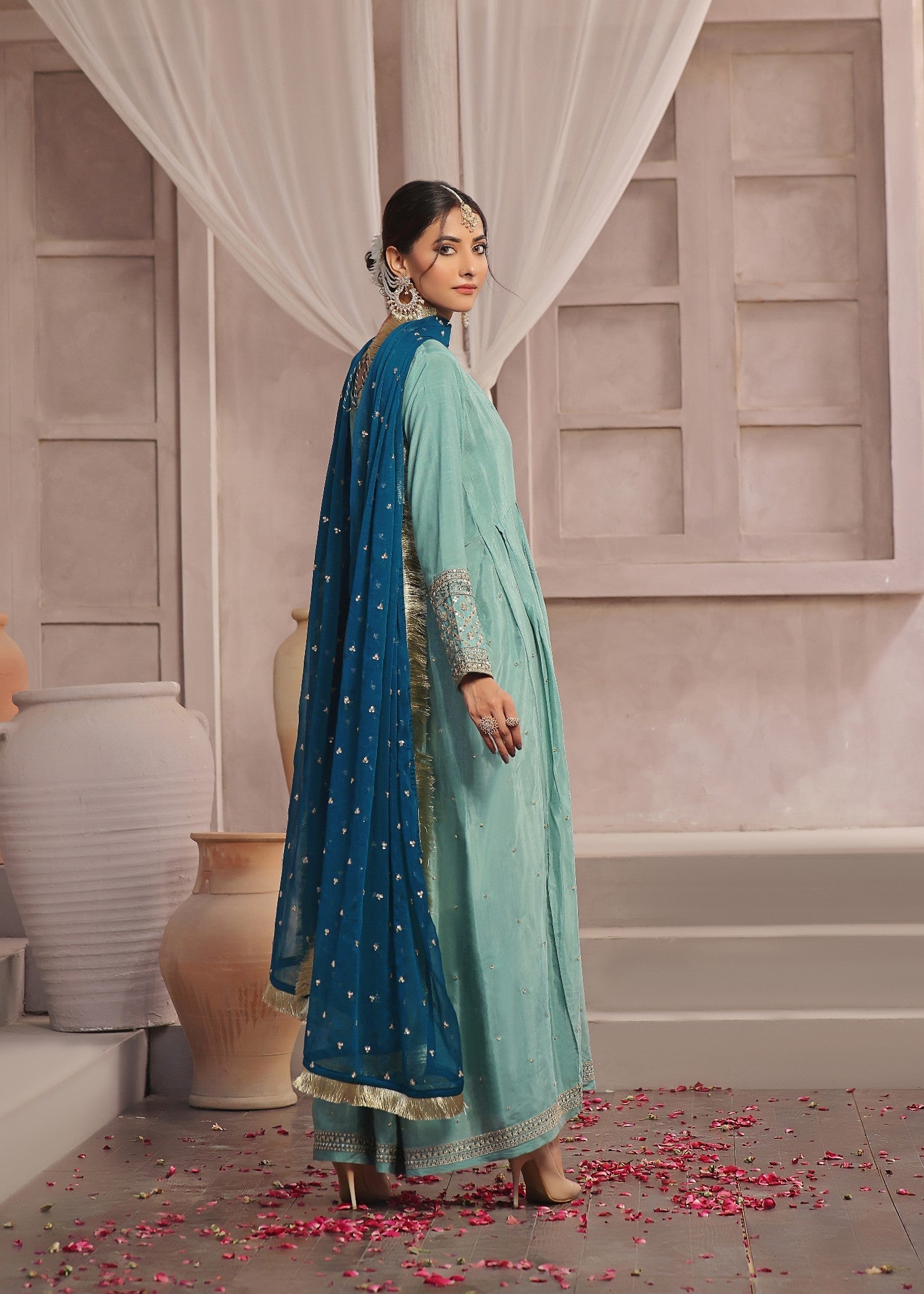 Luxeurs Zebaish Raw Silk Formal Stitched Dress Women 3pcs