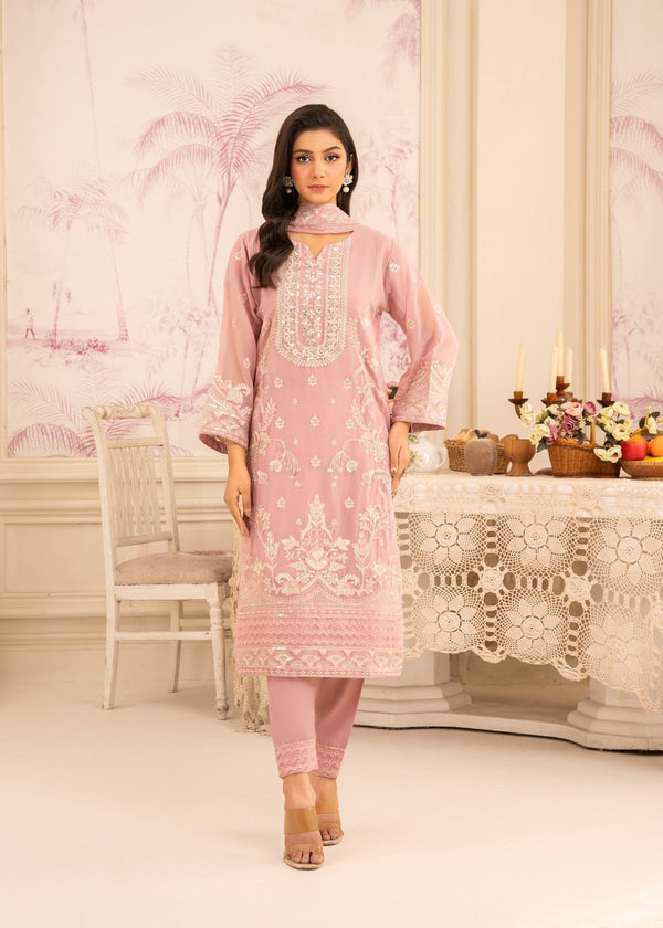 Four Season Boutique MEHAK CHIFFON PINK Women 3pcs