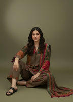 Fabric Garden Zeenat e Khaki Women 3pcs