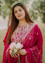 Four Season Boutique DIL NASHEEN HOTPINK Women 3pcs