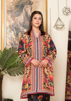 Yolo Pret Printed Arabic Silk Lawn Set ASLS A25 0008 Women 2pcs