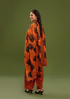 Ayeza Collection Orange Kurta Set D#8 Women 3pcs