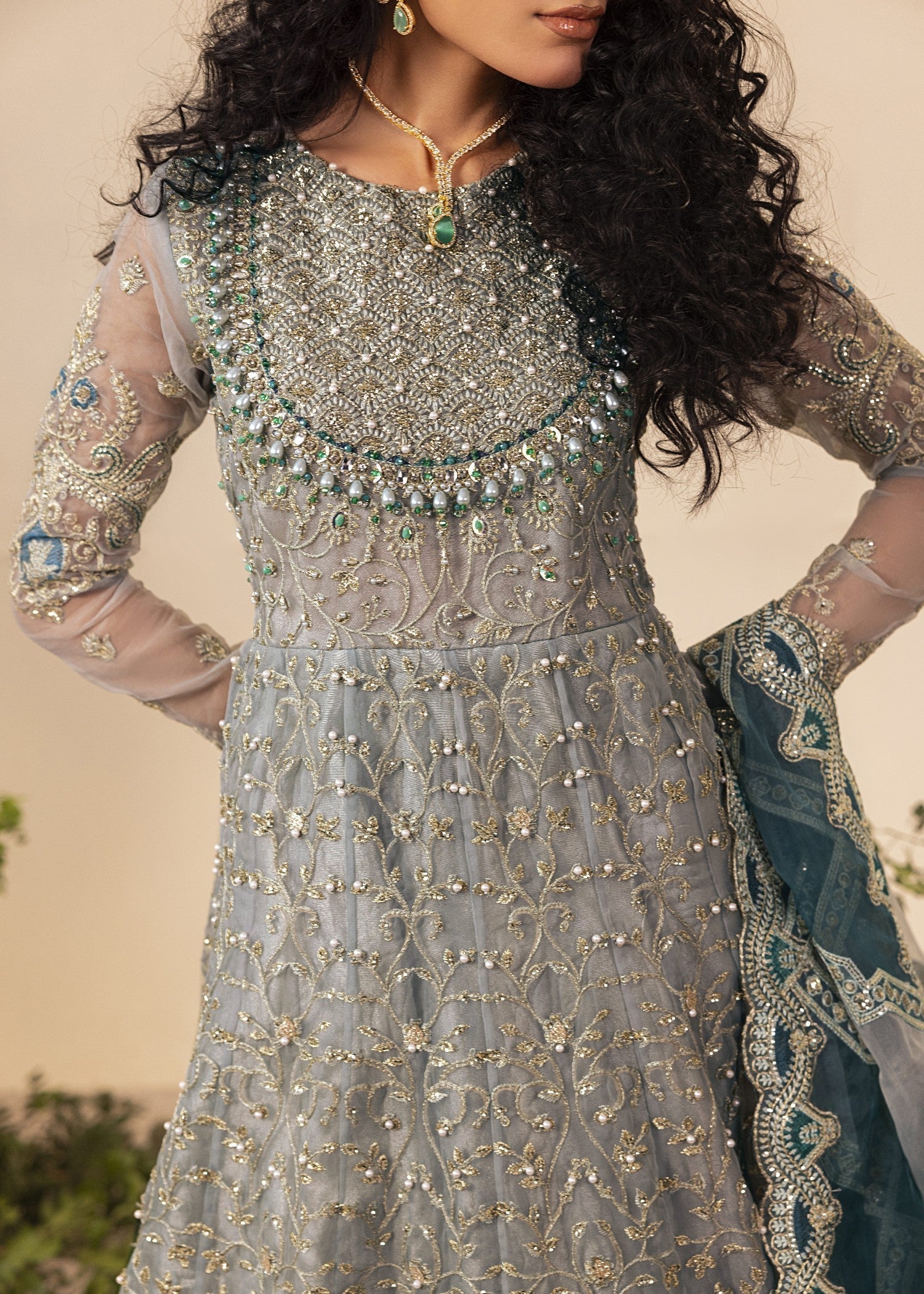 Diara Couture SHAHBANU DF 13 FROST BLUE Women 3pcs