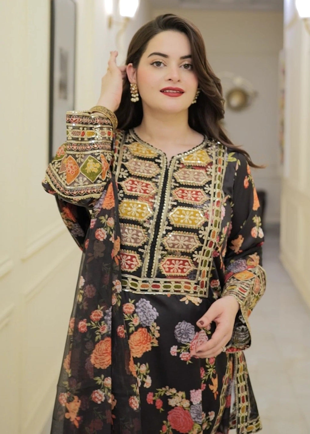 Tehzeeb Libas CHANDNI EMBROIDERED Women 3pcs