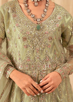 Four Season Boutique DILJAAN PISTA GREEN GOLD Women 3pcs