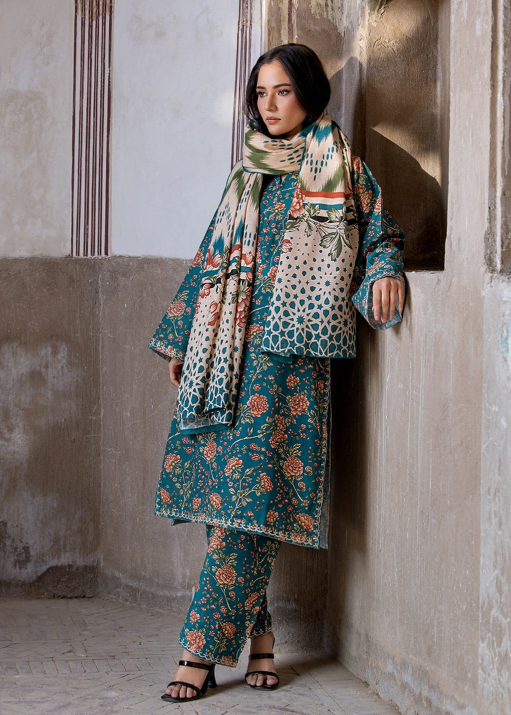 Bin Tayyab BT006512 CGN Women 3pcs