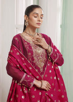 Madiha Gohar Gul e Gulnaar Khaadi Net Premium Pishwas with Ajar Women 4pcs