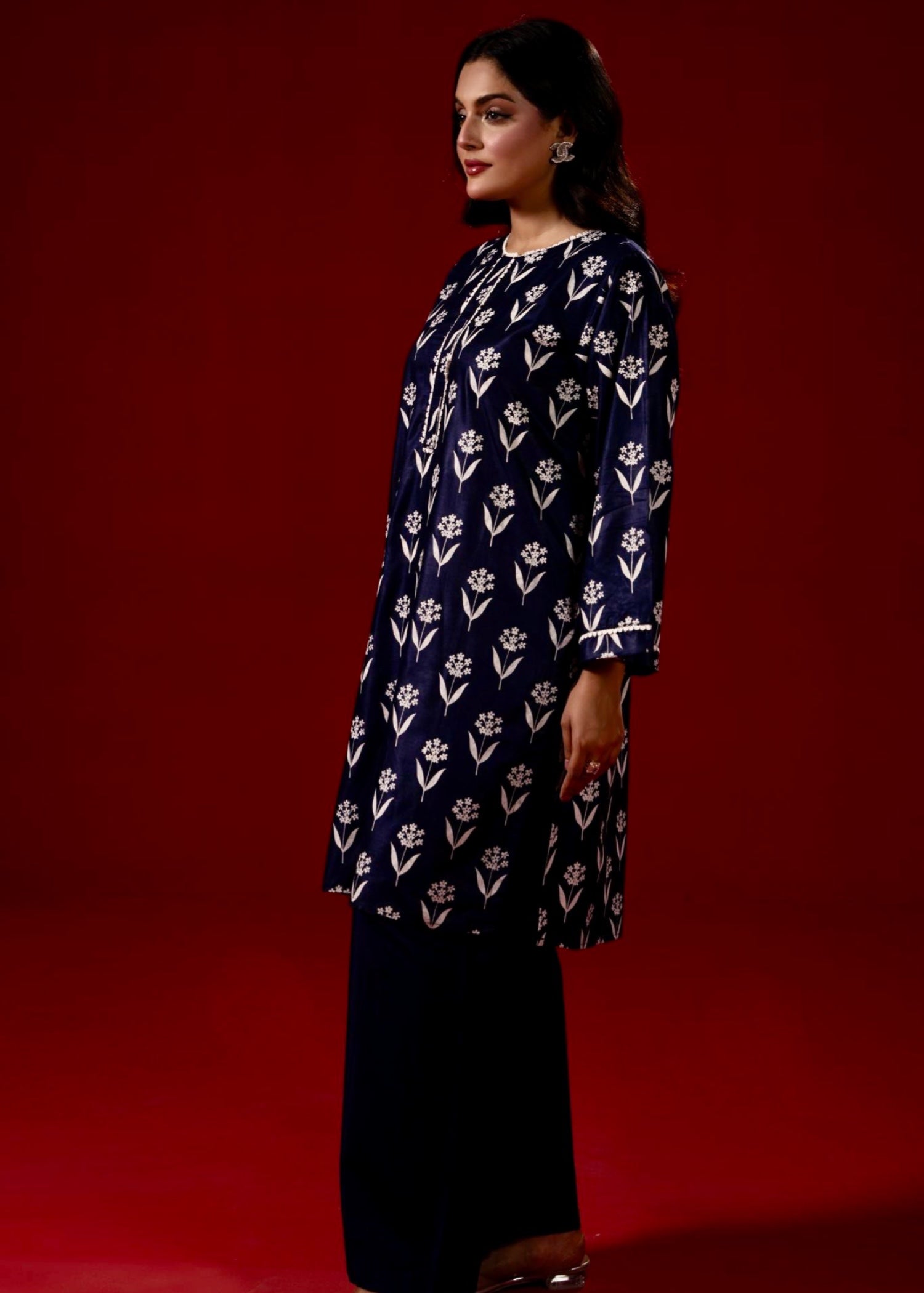 Zeenat & Zoha Navy Glow Women 2pcs