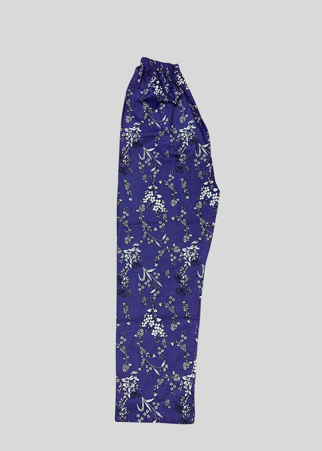 Salimas Women’s Stitched Lawn Suit – Purple with White Floral Print Women 2pcs