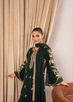 Maira Fashion Bottle green kurta set Women 4pcs