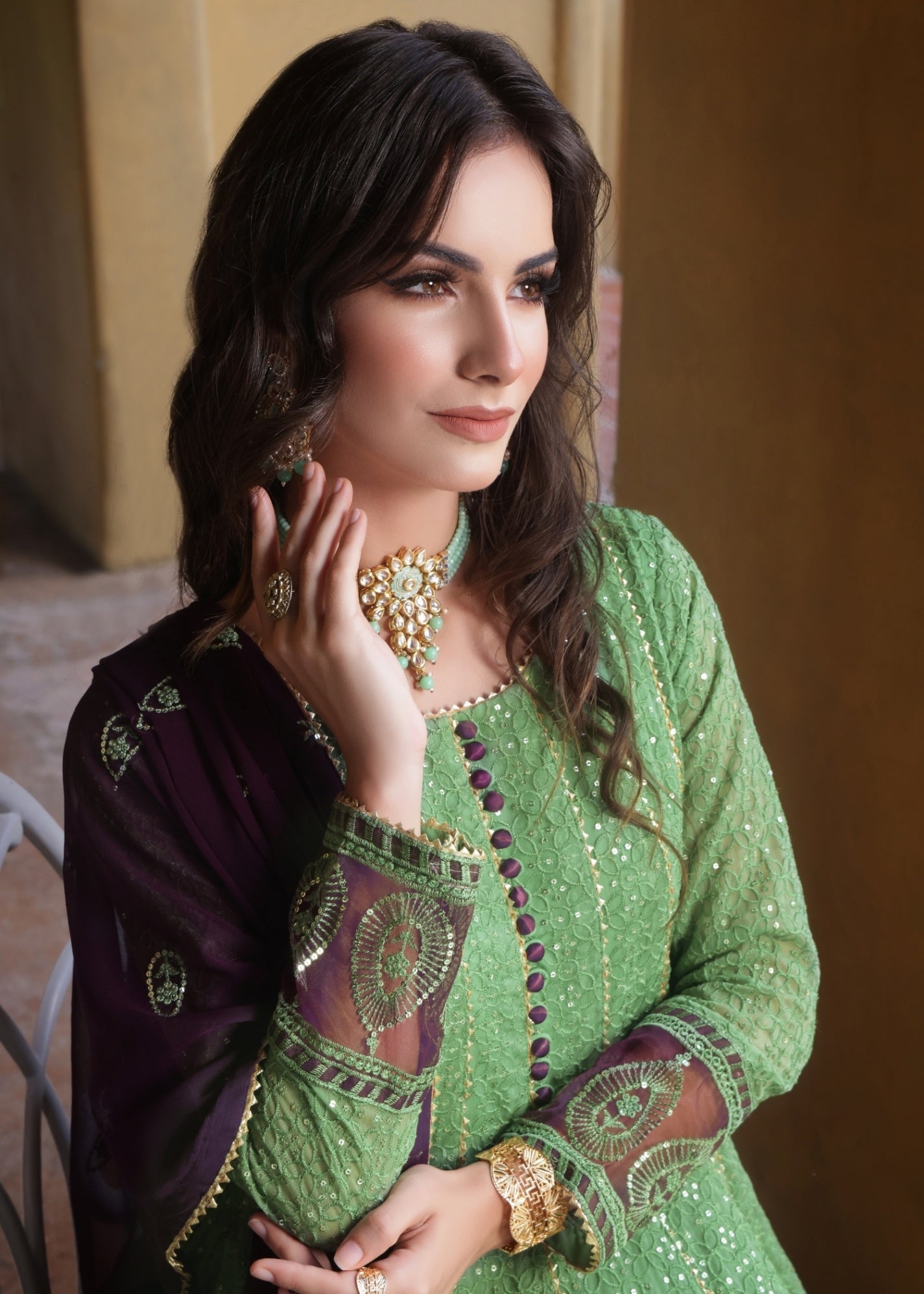 Abaan Zohan Raqs Pistachio Green Women 3pcs