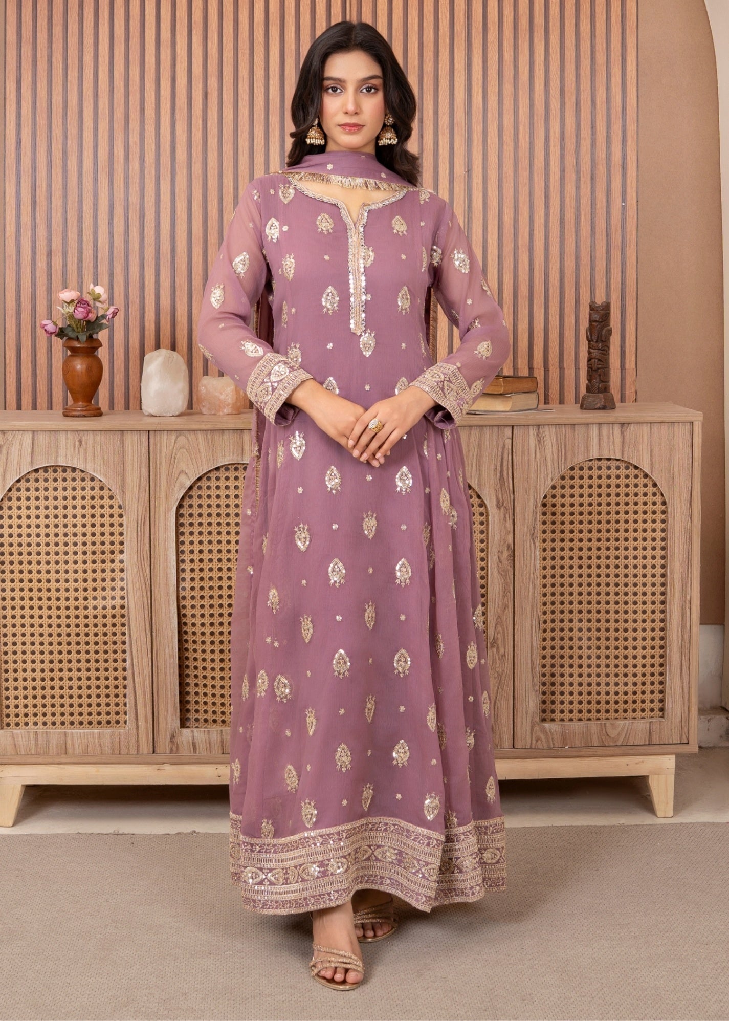 Abaan Zohan Raunak Lilac Women 3pcs