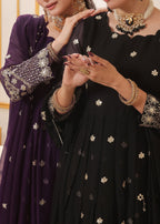Abaan Zohan Dhanak Purple Women 3pcs