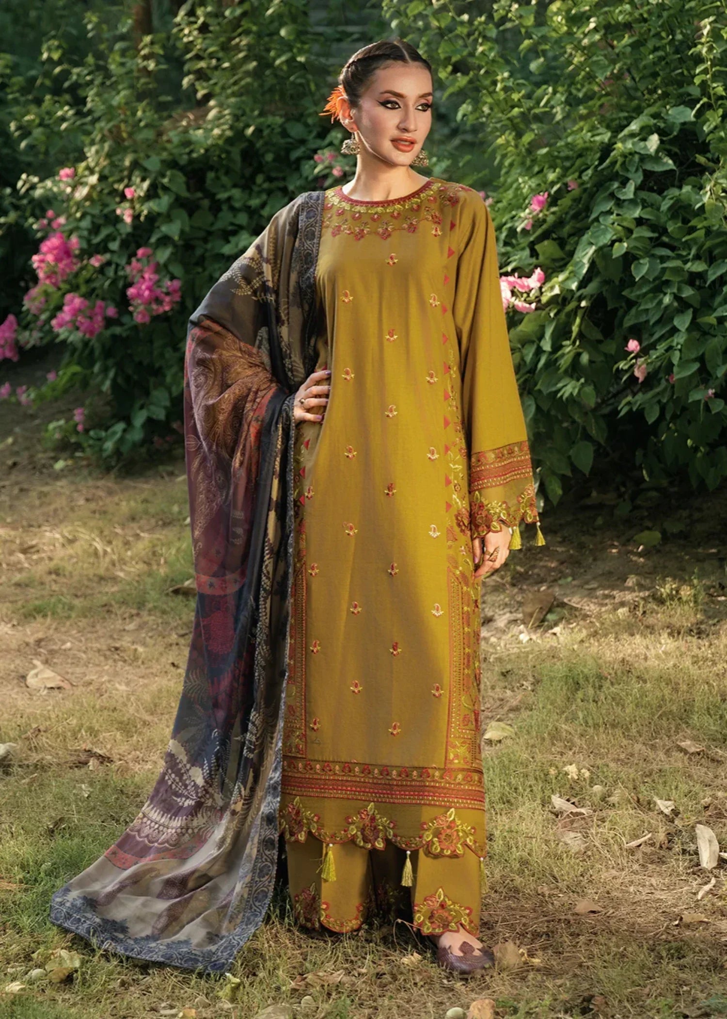 Hemstitch Sandalwood Women 3pcs