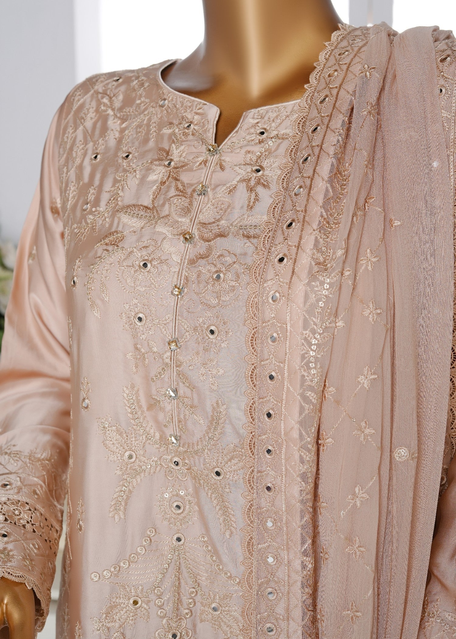 Ahmed Creations JAWERIA BEIGE Women 3pcs