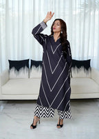 Libas Thread Contrast Black Women 2pcs