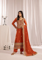 Alyssa RUST SUIT ALN18 Women 3pcs