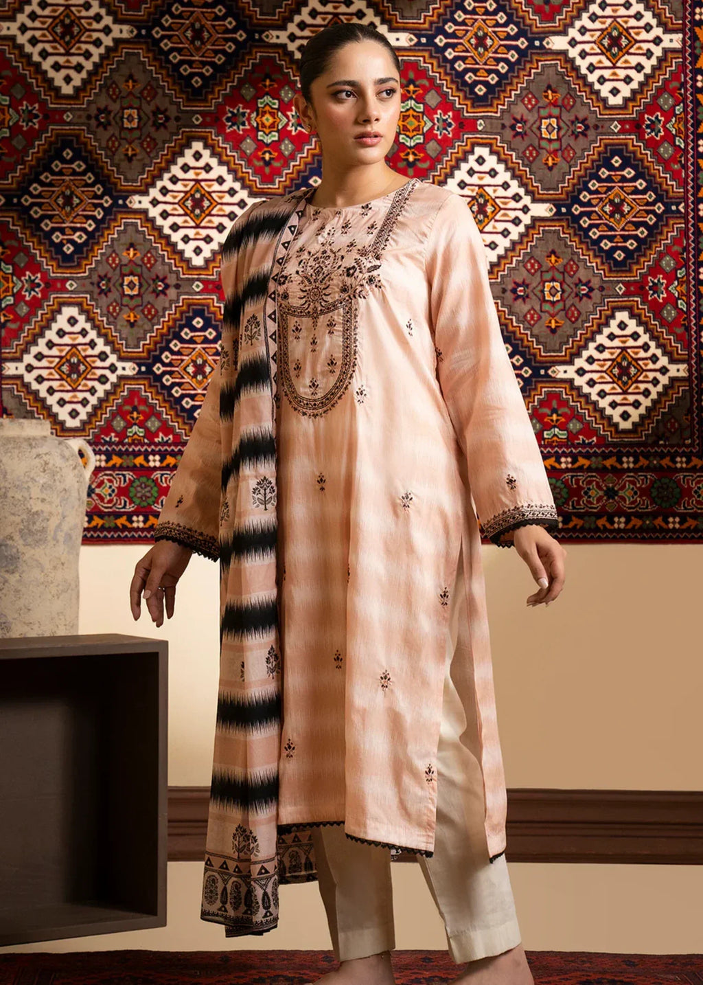 Zellbury WPS2521668 peach pink Women 2pcs