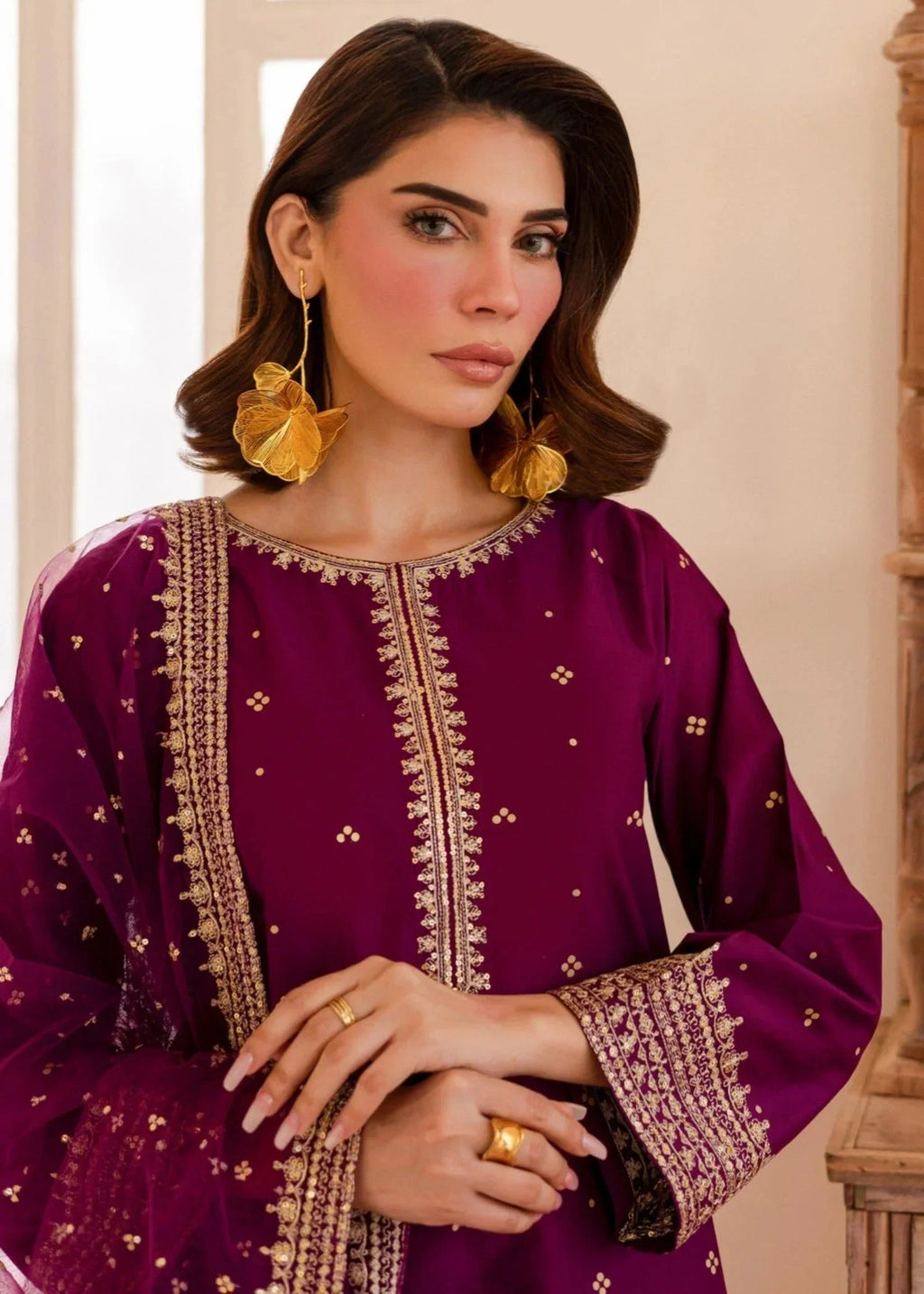 Chaudhary Arts sofiya Embroidered Women 3pcs